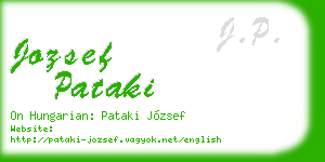 jozsef pataki business card